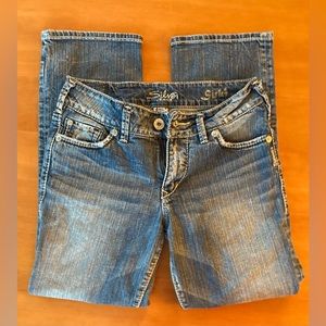 Silver Cropped Jeans